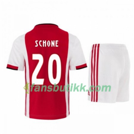 Fotballdrakt AFC Ajax Lasse Schöne 20 Barn Hjemmetrøye 2019-2020 Kortermet